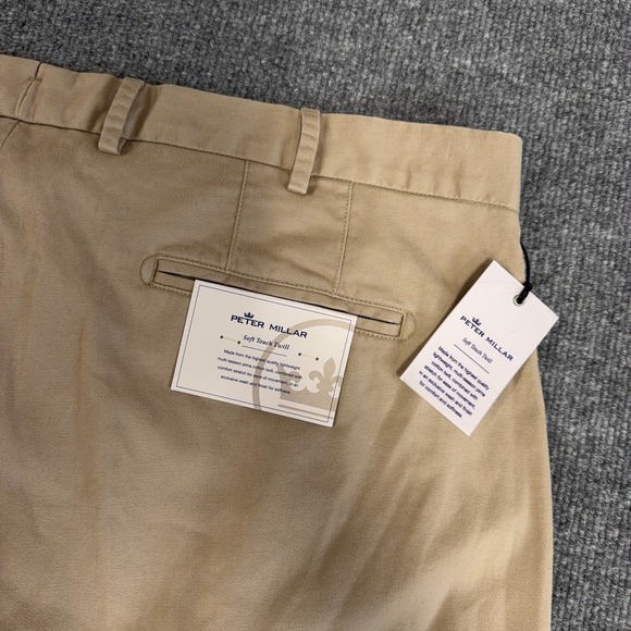 Peter Millar Other - Peter Millar Pants Men 40x36 Khaki Tan Soft Touch Twill Chino Pima Cotton NEW